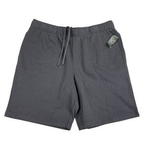 Ideology Mens Big & Tall Solid Fleece Drawstring Shorts Charcoal Gray 2XLT